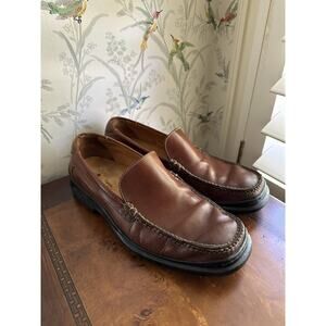 Men's Cole Haan Grand OS Brown Leather Casual Loafers Shoes C25477 Sz 9.5 M